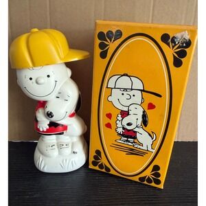 Vintage 1971 Avon Peanuts Pals Charlie Brown Snoopy Shampoo Bottle with Box NOS